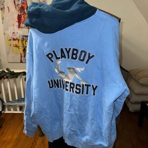 Playboy university Sweatshirt 
Light Blue 
XL Side